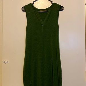 Prana sleeveless maxi dress, green small